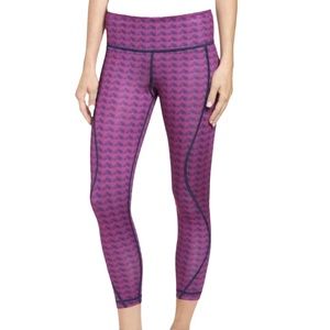 VINEYARD VINES Etched Whale Tail Performance Printed Leggings SZ SMALL